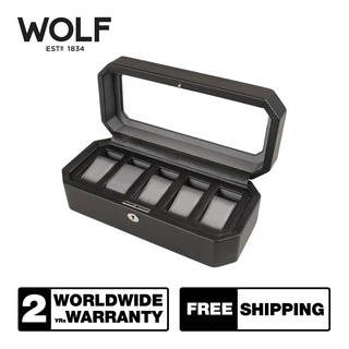 กล่องนาฬิกา กล่องหมุน รุ่น WINDSOR 5 PIECE WATCH BOX (BLACK)