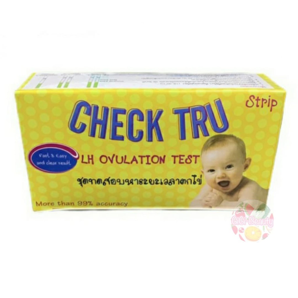 Check Tru Ovulatuon test ชุดตรวจสอบวันตกไข่ 5 แผ่น/กล่อง