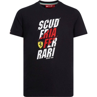 เสื้อยืดลําลอง ลาย Scuderia Ferrari F1 สีดํา เข้ากับทุกการแต่งกาย สําหรับผู้ชาย 706707