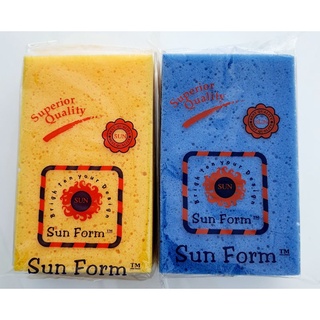 ฟองน้ำล้างรถ Sun Form เกรดA หนานุ่ม ไม่ทำให้ผิวสีรถเป็นรอย ราคา1ชิ้น