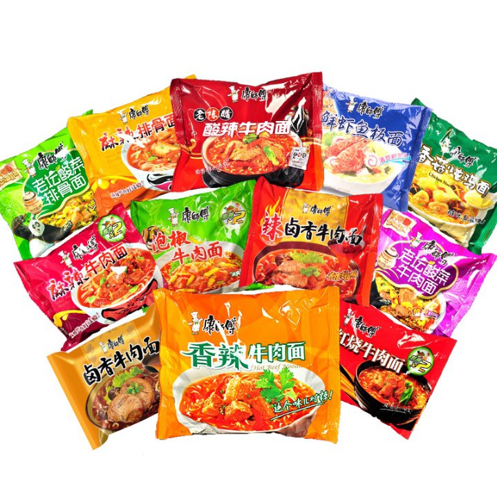 อร่อยทุกห่อ! มาม่าจีน KangShiFu 康师傅 การันตีด้วยยอดขายอันดับ1ในจีน เลือกได้หลายรสชาติ Malamart