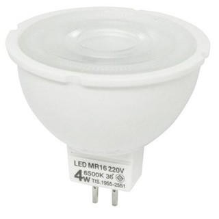 หลอด LED MR16 4วัตต์ (แสงขาว/แสงเหลือง) จำนวน 1หลอด