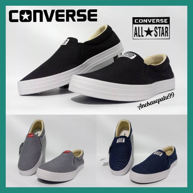 Converse รองเท้าสําหรับผู้ชายและผู้หญิง SLIP ON UNISEX COUPLE / รองเท้าสําหรับ BOYS และ GIRLS COLLEGE SCHOOL