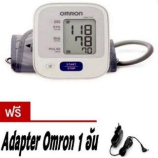 Omron เครื่องวัดความดัน รุ่น HEM-7121 (รับประกัน 5 ปี Lot ใหม่ล่าสุด) แถมฟรี Adapter omron แท้