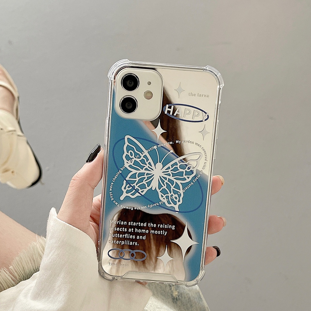 พิมพ์ลายตัวอักษรภาษาอังกฤษ กันกระแทก เคสไอโฟน สําหรับ เคสโทรศัพท์มือถือ ซิลิโคน TPU พร้อมกระจก แฟชั่น สําหรับ for iPhone 14pro max x X Xr Xs max 13 12 pro max Mini 14 13 12 11 Pro Max Xr 8 7 Plus-DINUO