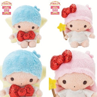 แท้ 100% จากญี่ปุ่น ตุ๊กตา ซานริโอ ลิตเติ้ล ทวิน สตาร์ส Sanrio Little Twin Stars Kiki &amp; Lala Plush Doll ครบเซ็ท 2 ชิ้น