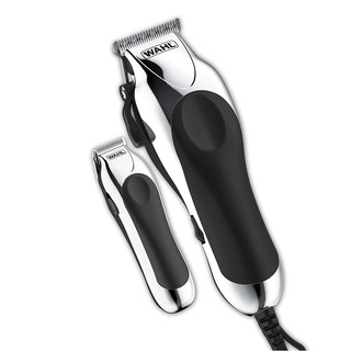 WAHL® Deluxe Chrome Pro Haircutting Kit with Trimmer รุ่น 79524-5201 ชุดปัตตาเลี่ยนตัดแต่งผม และที่กันจอน มีคุณภาพ