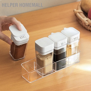 Helper Homemall ขวดใส่เครื่องปรุง ขนาดกะทัดรัด แบบพกพา สีโปร่งใส สําหรับห้องครัว บ้าน