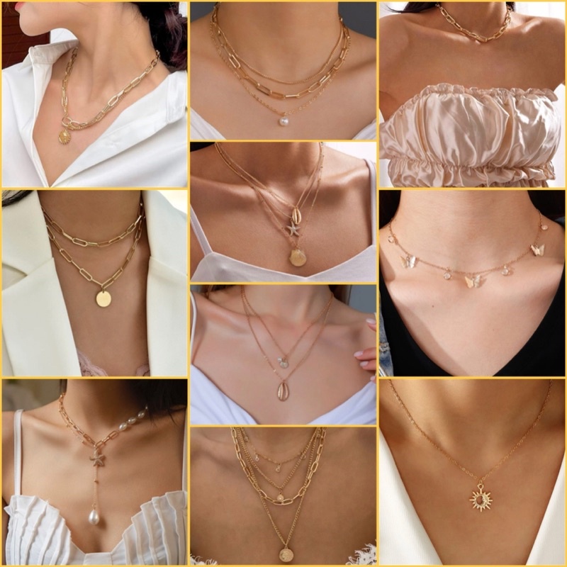 3ชิ้นลด10.- ส่งจากไทย สร้อยคอแฟชั่นไปทะเลสุดเก๋,ใส่ถ่ายรูป,โชคเกอร์,สร้อยลูกปัด,จี้เปลือกหอย,มีแบบให้เลือกเยอะ,