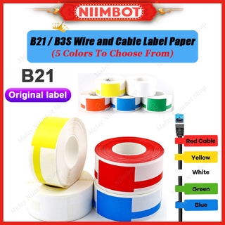 Niimbot B21 / B3S ป้ายกระดาษสําหรับสายเคเบิ้ลสายไฟประเภท P-Type-1