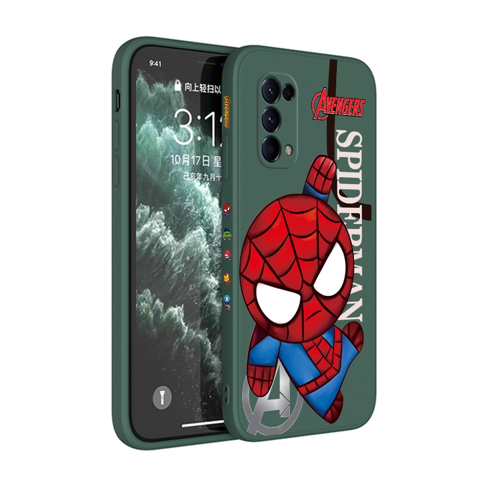 เคสโทรศัพท์มือถือ กันกระแทก ลายการ์ตูน Marvel Spiderman สำหรับ OPPO Reno5 Pro Plus 5G Reno 5 4G