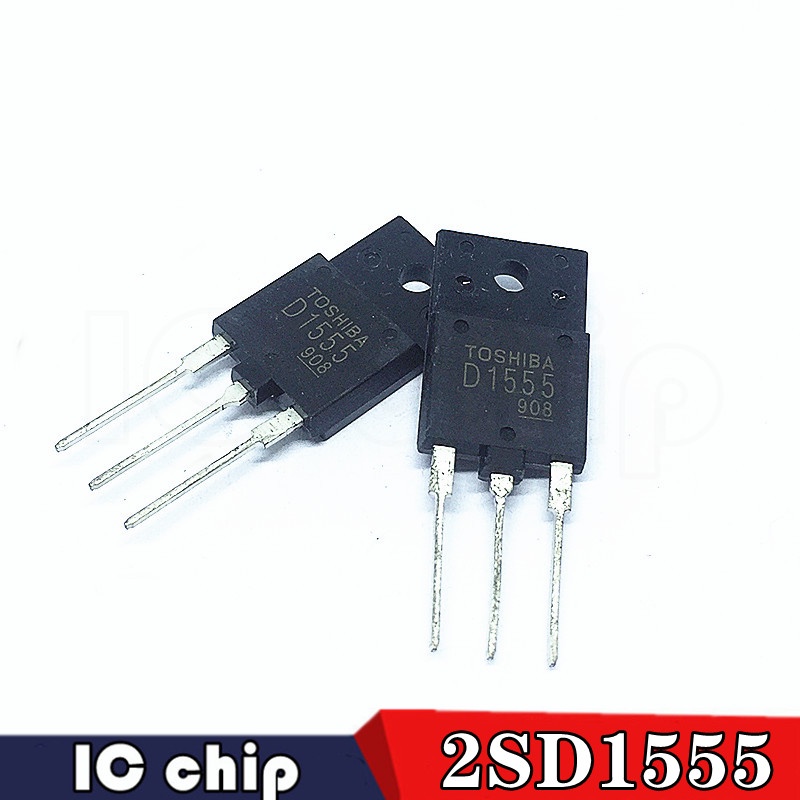 10pcs ทรานซิสเตอร์ ic 2SD1555 D1555 TO-3PF/1500V D1555