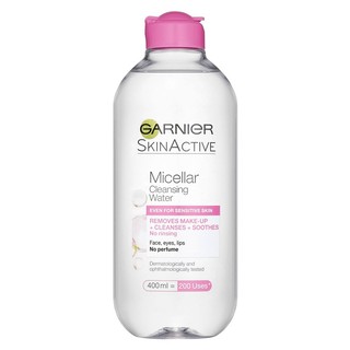 GARNIER การ์นิเย่ สกิน แนทเชอรัลส์ ไมเซล่า คลีนซิ่ง วอเตอร์-อีเวน ฟอร์ เซนซิทีฟ สกิน 400 ml