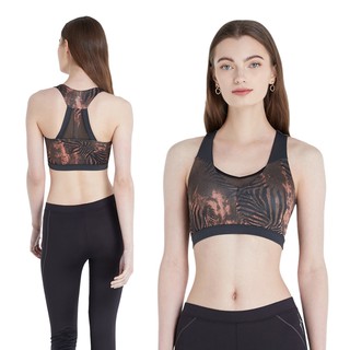 Cherilon เชอรีล่อน Sport Bra สปอร์ตบรา บรา ออกกำลังกาย นุ่ม กระชับ ใส่สบาย ฟองน้ำดันทรง มีรูระบายอากาศ MPN-BNA221-BL