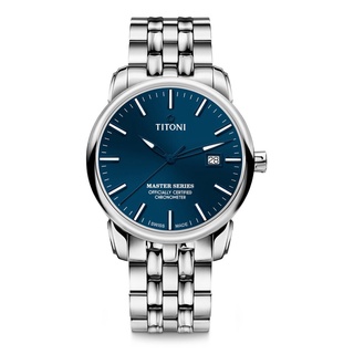 TITONI MASTER SERIES รุ่น 83188 S-679 (หน้าปัดน้ำเงิน เข็มน้ำเงิน MATT รุ่นใหม่) ประกันศูนย์ไทย