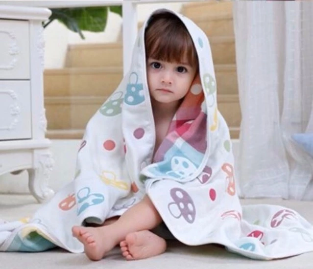 ผ้าห่มห่อตัวเด็ก แบบฝ้ายญี่ปุ่น หนานุ่ม ห่มสบาย Baby Blanket