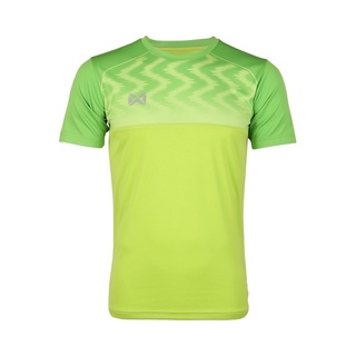 WARRIX เสื้อฟุตบอลคอกลมตัดต่อ WA-FBA573 สีเขียว m