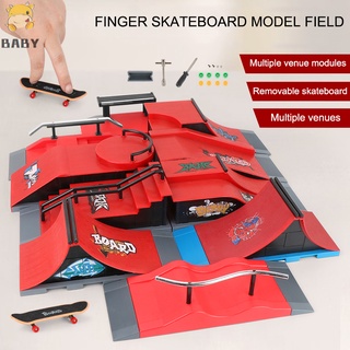 Skate Park Ramp Parts for Tech Decks Fingerboard Finger Board  Parks Gift For Kids