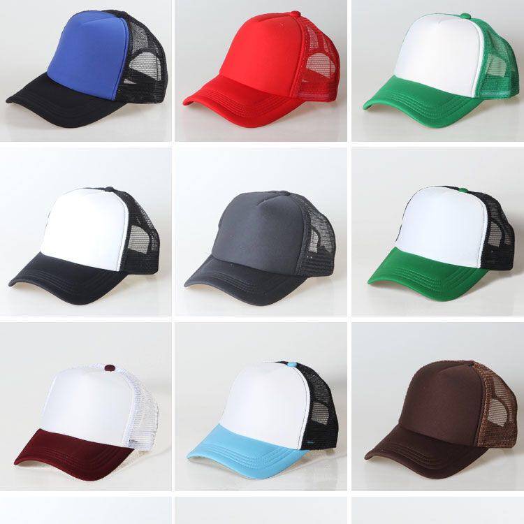 Sponge Cap - หมวกแก๊ปฟองน้ำด้านหลังตาข่าย หมวกปัก สกรีน มีหลายสี