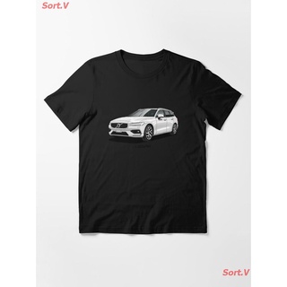 เสื้อยืดCar Volvo V60 - Artwork Essential T-Shirt