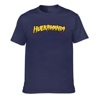 เสื้อยืด ผ้าฝ้าย พิมพ์ลายโลโก้มวยปล้ํา Wwe Hulk Hogan Hulkamania สําหรับผู้ชาย