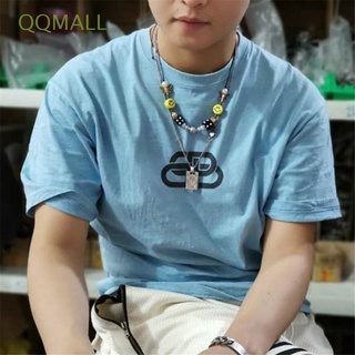 Qqmall สร้อยคอ ลูกปัดกะโหลก คลาสสิก เท่ ผู้หญิง ยุโรปและอเมริกา สร้อยคอ สําหรับผู้ชาย สร้อยข้อมือ โลหะผสม