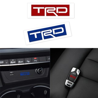 สติกเกอร์รูปลอก รูปโลโก้ TRD ติดตกแต่งรถยนต์ 5 ชิ้น อุปกรณ์รถยนต์