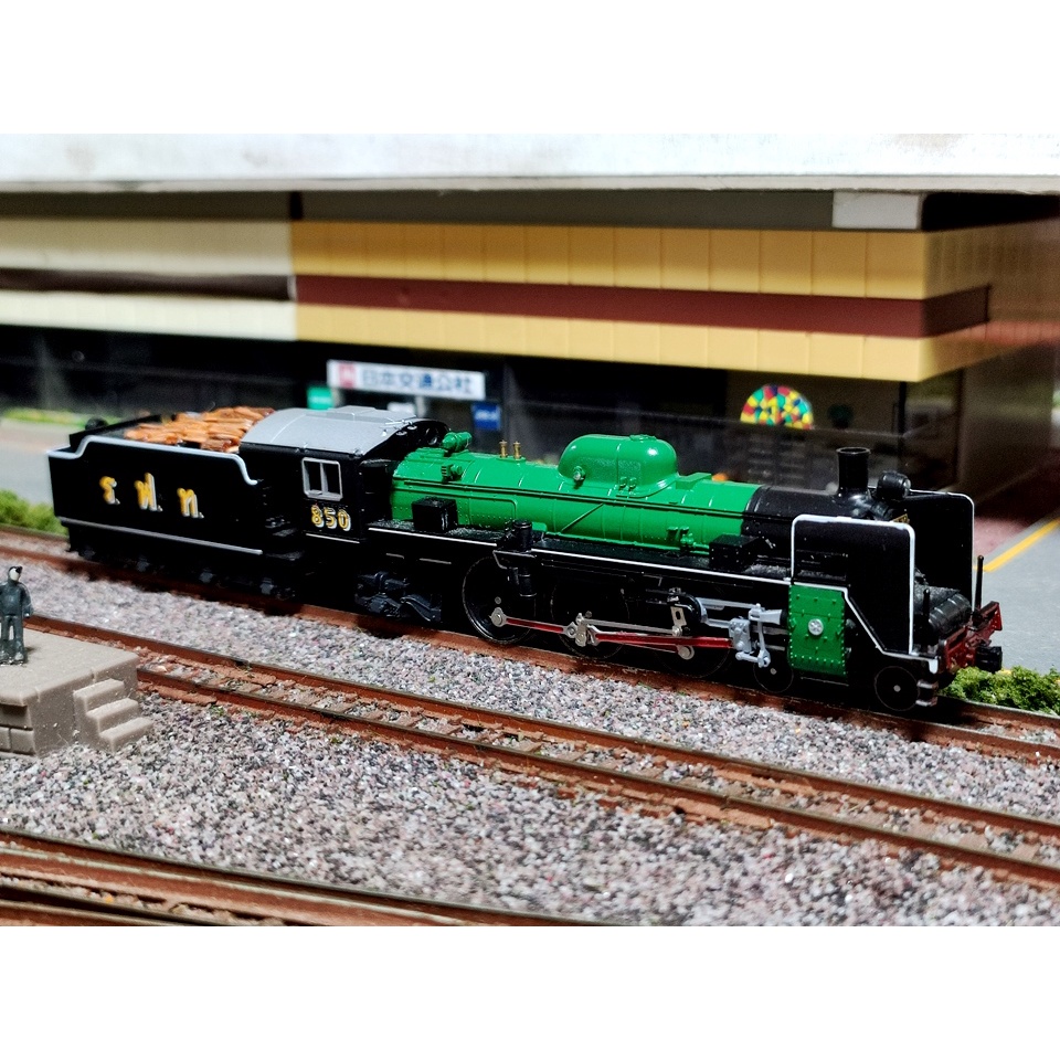 โมเดลรถไฟไทย โมเดลรถไฟ รฟท หัวรถจักรไอน้ำ แปซิฟิค4-6-2 Pacific 824 850 N Scale * ทำสีใหม่จากมือสอง *