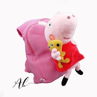 Angel Baby กระเป๋าเป้สะพายหลัง Peppa 3D สําหรับเด็ก