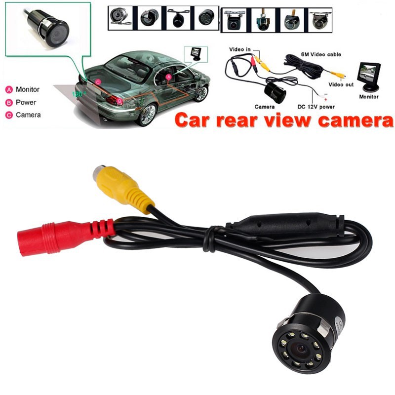 CMOS Reverse Backup Camera For Car Rear View 480TVL Infrared 7 LED Night Vision