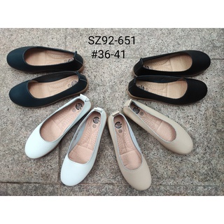 SZ92-651รองเท้าหนังแท้หัวมนมีส้น1.5นิ้วพื้นยาง