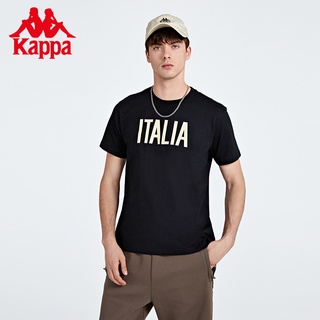 Kappa ใหม่ เสื้อยืดลําลอง ผ้าฝ้าย แขนสั้น คอกลม พิมพ์ลาย เหมาะกับการเล่นกีฬา แฟชั่นฤดูร้อน สําหรับผู้ชาย