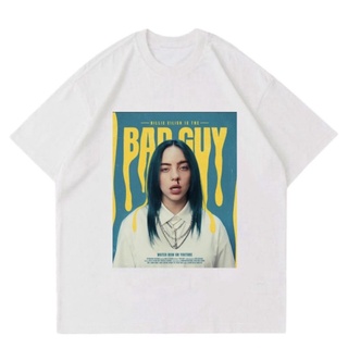 New👕เสื้อยืด พิมพ์ลาย Billie EILISH | Guy Bad | เสื้อผ้า | เสื้อยืด | รองเท้าบูท | วินเทจ | ขนาดใหญ่ | เสื้อยืด Homage