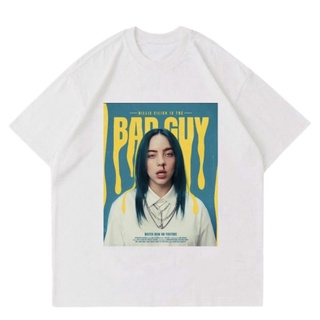 New👕เสื้อยืด พิมพ์ลาย Billie EILISH | Guy Bad | เสื้อผ้า | เสื้อยืด | รองเท้าบูท | วินเทจ | ขนาดใหญ่ | เสื้อยืด Homage