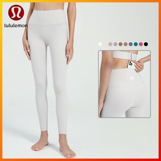 Lululemon  กางเกงโยคะ ไม่มีกระเป๋าด้านหลัง ออกแบบมาเพื่อความเป็นกลาง สําหรับออกกําลังกาย yk141