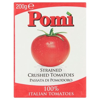 ✨สุดพิเศษ✨ โพมิ สเตรน ครัช ซอสสำหรับราดพาสต้า 200 กรัม Pomi Strained Crushed Tomatoes Pasta Sauce 200g