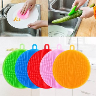 Sponge Scrubber ซิลิโคนล้างจาน ฟองน้ำซิลิโคน ทำความสะอาดอเนกประสงค์