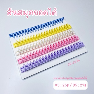 (สันสมุดรีฟิล) สันสมุดเติมไส้/สันสมุดถอดได้ สันสมุดรีฟิล ขนาด A5/B5 20ข้อ-26ข้อ