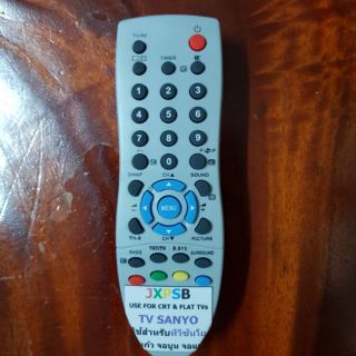 รีโมททีวี JXPSB ใช้สำหรับ  TV  SANYO ใช้จอแก้ว จอนูน จอแบน