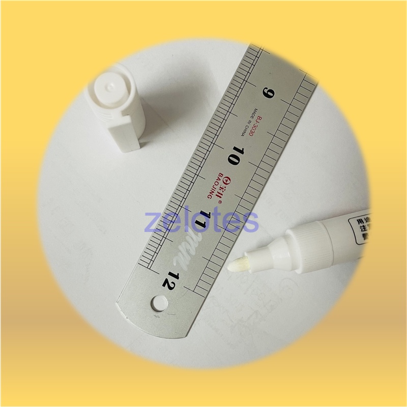 ปากกาเคมี ปากกามาร์กเกอร์ ชนิด1หัว สีขาว แบบลบไม่ออก, กันน้ำ, แห้งเร็ว（เติมหมึกไม่ได้）W-848 - รูปที่ 7