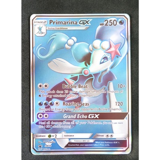 Primarina GX SM39 อาชิเรเน่ Pokemon Card (Matt Shadow Series) ภาษาอังกฤษ