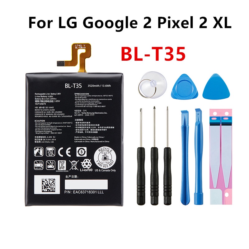 BL-T35 3520mAh Replacement Battery For LG Google2 Google 2 Pixel 2 XL Pixel2 BL T35 BLT35 Mobile pho