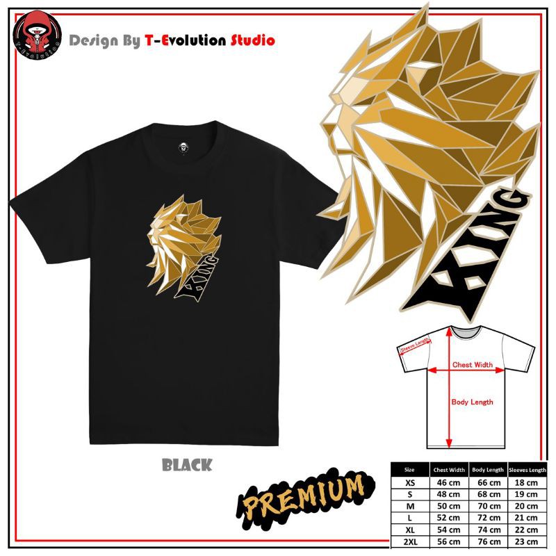 เสื้อยืด Lion King Design / เสื้อยืดแสดง王
