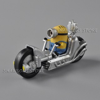 ของเล่นตัวละครในภาพยนตร์ Despicable Me Minions Kids Toy Stuart Figure In Motorcycle