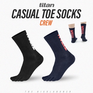 TITAN CASUAL TOE SOCKS CREW | ถุงเท้าวิ่งแยกนิ้ว