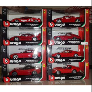 burago ชุดรถ ferrari 8 คัน ขนาด 1/24