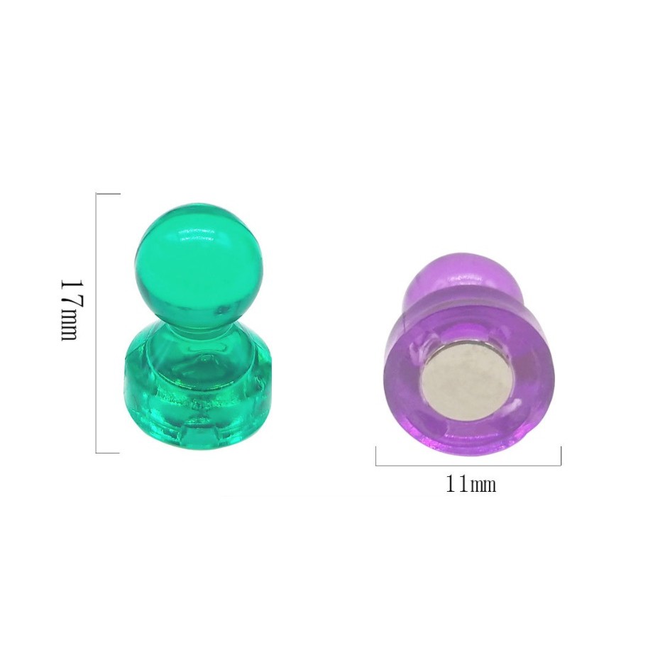 D11x17mm หมุด หมุดแม่เหล็ก หมุดแม่เหล็กสําหรับติดไวท์บอร์ด ใช้ติดบอร์ด หรือตู้เย็น - รูปที่ 3