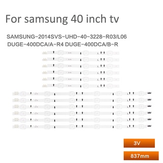 แถบไฟแบ็คไลท์ led สําหรับ Samsung UA40HU5920J DUGE-400DCA-R4 R3 400DCB-R3 R4 12 ชิ้น = 6 ชุด