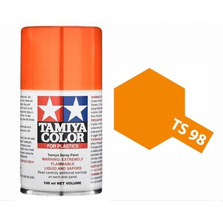 สีสเปรย์ TAMIYA TS-98 Pure Orange (100 ml)