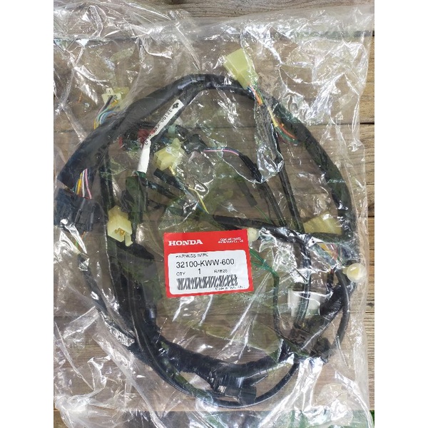 ชุดสายไฟเมนหลัก(สตาร์ทเท้า) Wave 110i/CZ-i ตัวแรก แท้ศูนย์ 32100-KWW-600